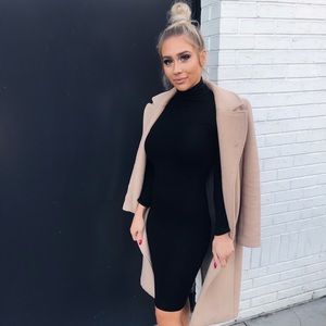 Missguided camel coat